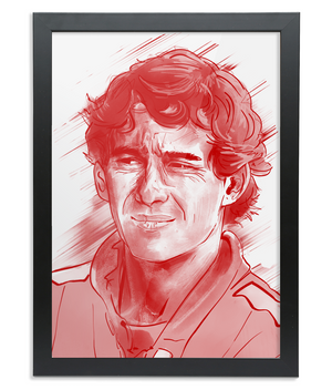 Ayrton Senna Framed A2 Fine Art Print