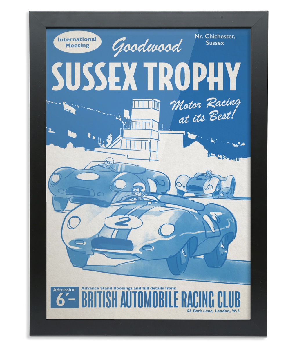 Sussex Trophy Framed A3 Fine Art Print